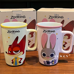 Taza de Cerámica de Dibujos Animados de <span class=keywords><strong>Disney</strong></span> con Pajita, Tapa y Asa, Taza para Café y Leche para Niños y Uso Doméstico, Regalo de Navidad - Product Image 6