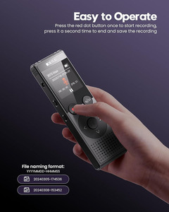 <span class=keywords><strong>Enregistreur</strong></span> vocal numérique <span class=keywords><strong>portable</strong></span> BENJIE 16 Go, discret, BT 5.4, WAV, <span class=keywords><strong>musique</strong></span> intelligente, écran 1,33 pouces, 20h d'enregistrement, USB Type-C - Product Image 4
