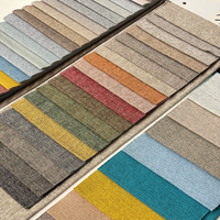 Tissu de canapé en polyester 100% lin, imprimé géométrique, tissé, ignifuge, imperméable, 300 GSM, pour canapé et chaise
