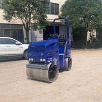 Vente Flash : Compacteur Vibratoire Routier de 1 Tonne, Mini Rouleau Compresseur pour Travaux de Construction Routière en Asphalte