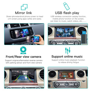 Autoabc - Système modulaire sans fil <span class=keywords><strong>Apple</strong></span> <span class=keywords><strong>CarPlay</strong></span> pour Land Rover <span class=keywords><strong>Jaguar</strong></span> Bosch Harman - Lecteur vidéo de voiture Android Auto - Prise en charge de la caméra de recul - Product Image 3
