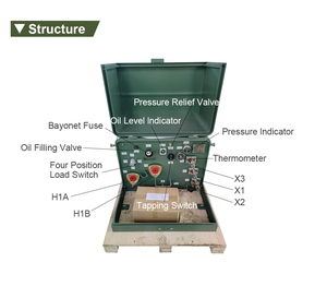 Residential 13.8kV 25kVA 37.5kVA 50kVA 7620V To 120/240V Single Phase Pad Mounted Transformer