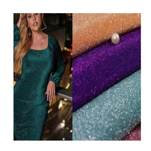 Tessuto lurex in foglio elastizzato poudre robe décor paillettes arc-en-ciel tissu extensible 4 voies feuille tissu lurex - Product Image 1