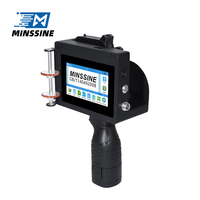Imprimante à jet d'encre portable Minssine XP600 - Alimentée par batterie, haute précision, multicolore, 600 dpi, 15 ppm, encre à solvant pour étiquettes, papier, flex