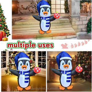 Décoration gonflable de Noël intérieure et extérieure personnalisée pingouin de 4 pieds avec boule pour la maison hôtel fête de vacances - Product Image 5