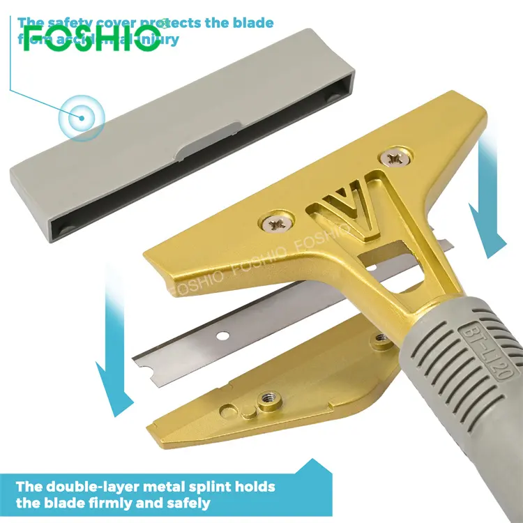 Foshio etiket tıraş bıçağı kazıyıcı fırın pas temizleme aracı