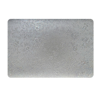 Set de table rectangulaire arrondi en PVC RNPT, effet coquille à grain fin, finition réfléchissante, résistant à l'huile, pour tables de cuisine