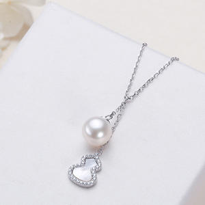 Collar de Plata Pura S925 Wenchi con Perla de Agua Dulce, Cadena Personalizada para Mujer, Modelo 35554, para el Día de San Valentín - Product Image 2