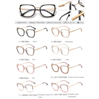 Lunettes MS 95400, montures de lunettes bon marché en stock, montures de lunettes de haute qualité assorties, montures en métal pour femmes, vente flash, lunettes bloquant la lumière bleue