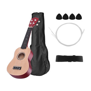 Starway Tùy Chỉnh Không Có Moq 4 Dây Rắn Gỗ 21 Inch Acoustic Guitarra Handmade Dân Gian <span class=keywords><strong>Guitar</strong></span> Nhổ Đàn Nhạc Cụ Dây - Product Image 5