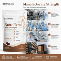 Capsules de Natto en Gélule à Marque Blanche OEM, Extrait Fermenté, Complément Herbal, Nutrition Végétale, Soutien au Bien-être, Adulte, 120 Gélules