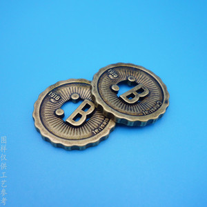 Pièce commémorative en bronze céleste 1916, motif en relief, objet de collection, dérivés d'animation - Product Image 3