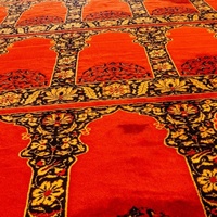 Tapis de prière enroulable de luxe en velours brodé, doux et épais, pour mosquée islamique, conception personnalisée, vente en gros OEM Bocai