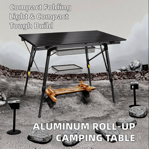 Table pliante portable moderne pour l'extérieur, table basse légère en aluminium pour le camping, la salle à manger, les meubles d'extérieur LY-FT-02 ultralégère - Product Image 2