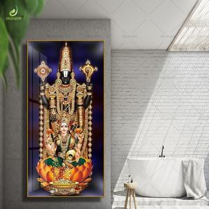 Conjunto de Decoración de Lujo para Sala de Estar, Impresión de Alta Definición en Lienzo, Arte Decorativo, Estatua de Divinidad, Porcelana de Cristal, Mural LED - Product Image 3