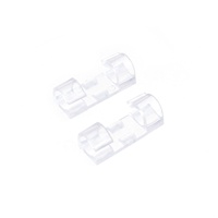 Organisateur de câbles mural transparent auto-adhésif à ventouse pour rangement de bureau, support de fils en plastique multi-usage