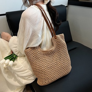 Nouveau sac à bandoulière décontracté pour femme, style paresseux ajouré, avec tricot épais, collection Printemps - Product Image 5