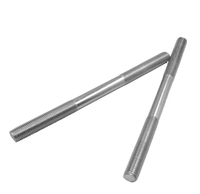 DIN976 Double Stud Bolt Carbon B7 Steel Fully Threaded Rod Bars Metric Black Zinc Finish Left/Right Hand YPH Brand DIN A193