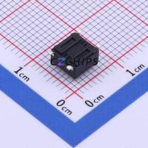TS-1102W-4316 Tactile Switch SMD-4P,6x6mm Switch Single Pole Single Throw Round Button 1.6N Vertical Mount - Product Image 2
