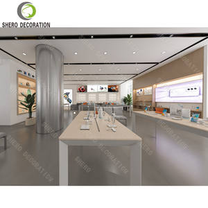 Mostrador de Tienda de Teléfonos, Estantes para Exhibición de Teléfonos con Cerradura, Vitrina con Luz LED, Mesa de Exhibición para Tienda de Celulares - Product Image 4