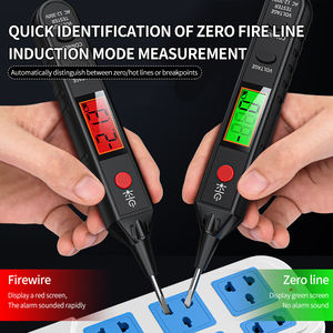 <span class=keywords><strong>Testeur</strong></span> de tension numérique sans contact AC <span class=keywords><strong>12V</strong></span>~300V NCV, détecteur de point de rupture de fil avec écran LCD et buzzer - Product Image 5