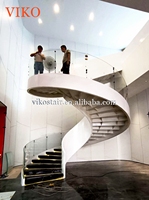 VIKO Code de construction garde-corps en verre trempé escalier moderne en acier escalier incurvé