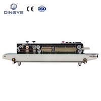 Scelleuse à bande horizontale électrique FRD1200C à encre solide continue pour machine de scellage de sacs PE, imprimante de codes, vêtements, produits chimiques