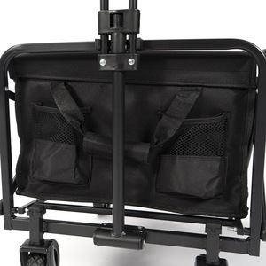 HITREE Outdoor Garten Tragbarer Strandwagen Zusammenklappbarer <span class=keywords><strong>Bollerwagen</strong></span> Camping Faltbarer Transportwagen - Product Image 5