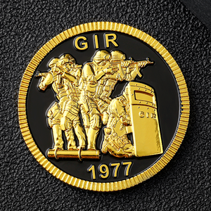 热销金银铜多色锌合金压铸挑战硬币搪瓷金属硬币 - Product Image 5