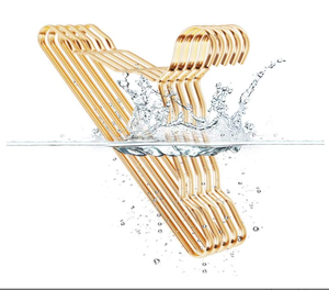 Nhà Cung Cấp Được Đánh Giá Tiết Kiệm Không Gian Tăng Quần Vàng Quần Áo Kim Loại Chống Trượt Quần Áo Móc Nhôm - Product Image 6