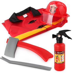 Ensemble de jeu de rôle pompier <span class=keywords><strong>pour</strong></span> <span class=keywords><strong>enfants</strong></span> avec lance d'eau et sac à dos de pompier, idéal <span class=keywords><strong>pour</strong></span> les jeux aquatiques d'été à la plage - Product Image 5