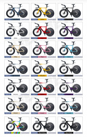 Vélos de triathlon en fibre de carbone 700C avec transmission électronique 2x12S LTWOO ER9, frein à disque, vélo de course aérodynamique pour contre-la-montre