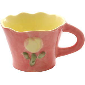 Handmade Ceramic Flower <b>Mug</b> <b>Cute</b> 200ml Cappuccino Cups Small Coffee <b>Mugs</b> for Espresso - Product Image 6