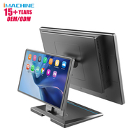 P2 WIN11 двухэкранный POS-терминал 15,6 ''+ 10,1'' HD Vesa настенное крепление 8 + 128G процессор I3-8th настольной системы POS платежный киоск SDK