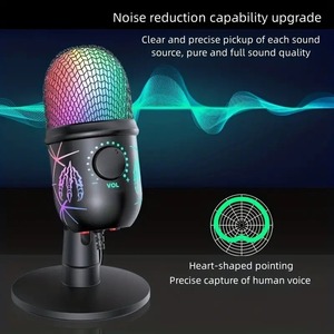 <span class=keywords><strong>Microphone</strong></span> USB pour jeux sur ordinateur de Verboy avec éclairage RVB, support de <span class=keywords><strong>microphone</strong></span> pour <span class=keywords><strong>gamer</strong></span>, <span class=keywords><strong>microphone</strong></span> de jeu pour ordinateur portable <span class=keywords><strong>PC</strong></span> pour podcast - Product Image 3
