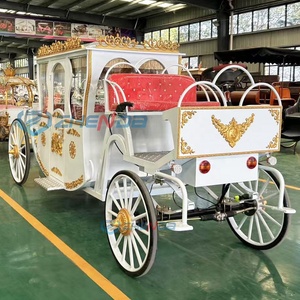 Nouveaux produits - Carrosse de mariage royal - Carrosse de Cendrillon - Transport spécial - Carrosse électrique à chevaux avec certification CE - Product Image 5
