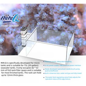 MiniQ <span class=keywords><strong>Nano</strong></span> Protein Skimmer Ecumeur d'<span class=keywords><strong>aquarium</strong></span> <span class=keywords><strong>marin</strong></span> suspendu de luxe pour réservoir de corail d'eau salée Bubble-Magus Stocked Mini Skimmer Box - Product Image 4