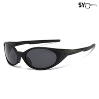 Lunettes de soleil de sport CE non polarisées, coupe-vent, monture intégrale, unisexe, ovales, monture PC, verres TAC UV400 miroir, pour le cyclisme en extérieur