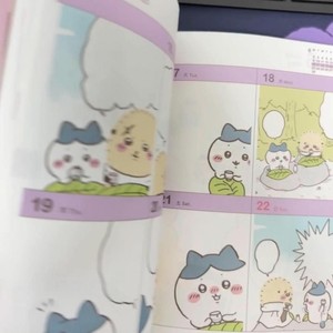 Chiikawa jiyka Wow 2025 lịch trình cuốn sách B6 lịch trình lập kế hoạch <span class=keywords><strong>notepad</strong></span> màu phim hoạt hình - Product Image 3