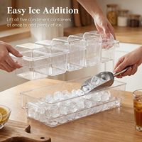 Yongli Contenants à condiments réfrigérés avec couvercles en plastique, portables, pour la maison et la cuisine, ensemble de service pour tacos, salades de fruits et collations pour fêtes