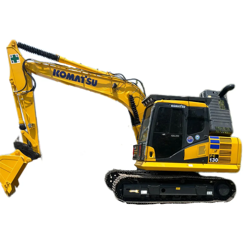 Used construction machine Komatsu PC130-7 excavator 13 tons hydraulic crawler excavator on sale