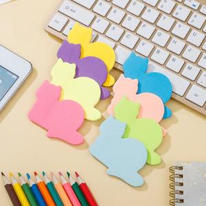 สติกเกอร์การ์ตูนรูปแมวน่ารักแบบใหม่ ติดเองได้ ดีไซน์สัตว์ สีเรืองแสง พร้อมสมุดโน้ต สามารถปรับแต่งโลโก้ได้ - Product Image 3