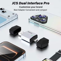 Adaptador Inalámbrico para Coche Carplay Android Auto, Mini Adaptador Ai Box 2 en 1, Conexión Plug and Play