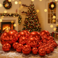 Boule de Noël gonflable géante personnalisée avec miroir, ventilateur intégré - Grand ballon brillant pour décorations de fête et événements