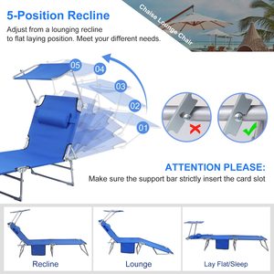 OEM Cheap Custom alluminio Outdoor regolabile portatile <span class=keywords><strong>pieghevole</strong></span> tessuto campeggio Lounge Deck Sea Beach Chair Set - Product Image 4