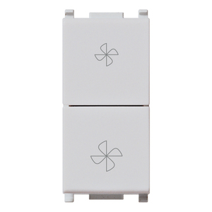 Fan Coil Switch 2P 10AX Silver HVAC System Part - Product Image 1