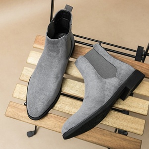 Stivali Chelsea da Uomo Ultimo Modello in Finta Pelle Scamosciata Resistente Taglie Extra 38-46 Altezza Caviglia Antiscivolo per Inverno ed Estate - Product Image 1