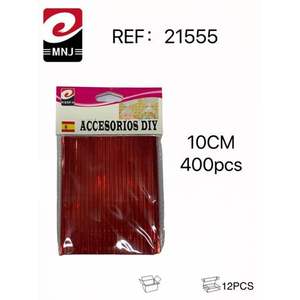 Alambre de Plástico Tejido Plateado Resistente de 10 cm para Manualidades y Accesorios de Bricolaje - Product Image 1