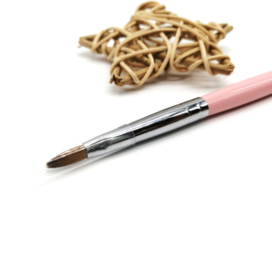 Pinceau à ongles 3D rose 100% Kolinsky Sable, manche antidérapant, OEM, pour la création de motifs d'ongles, le dessin, la peinture, le nail art, pinceau de manucure - Product Image 2