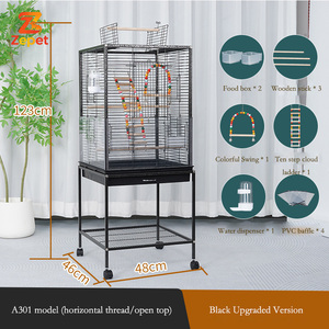 メーカー卸売の鳥類飼育ケージ、ペットの鳥のためのインタラクティブな天窓付きトップルーフ - Product Image 6